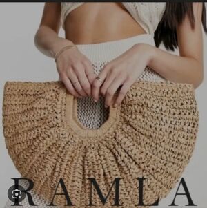 Ramla Natural Woven Tote Bag
